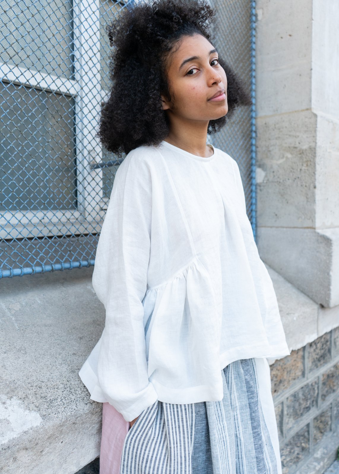 WIDE long sleeve | my french linen house
